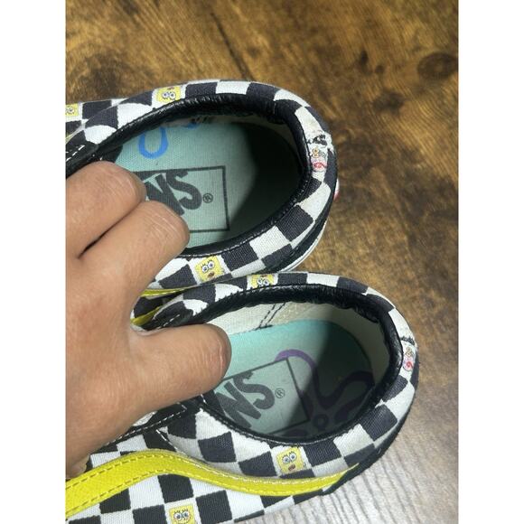 Vans X SpongeBob Squarepants Old Skool Off the Wall M 3.5 W 5 Checkered - Picture 6 of 11